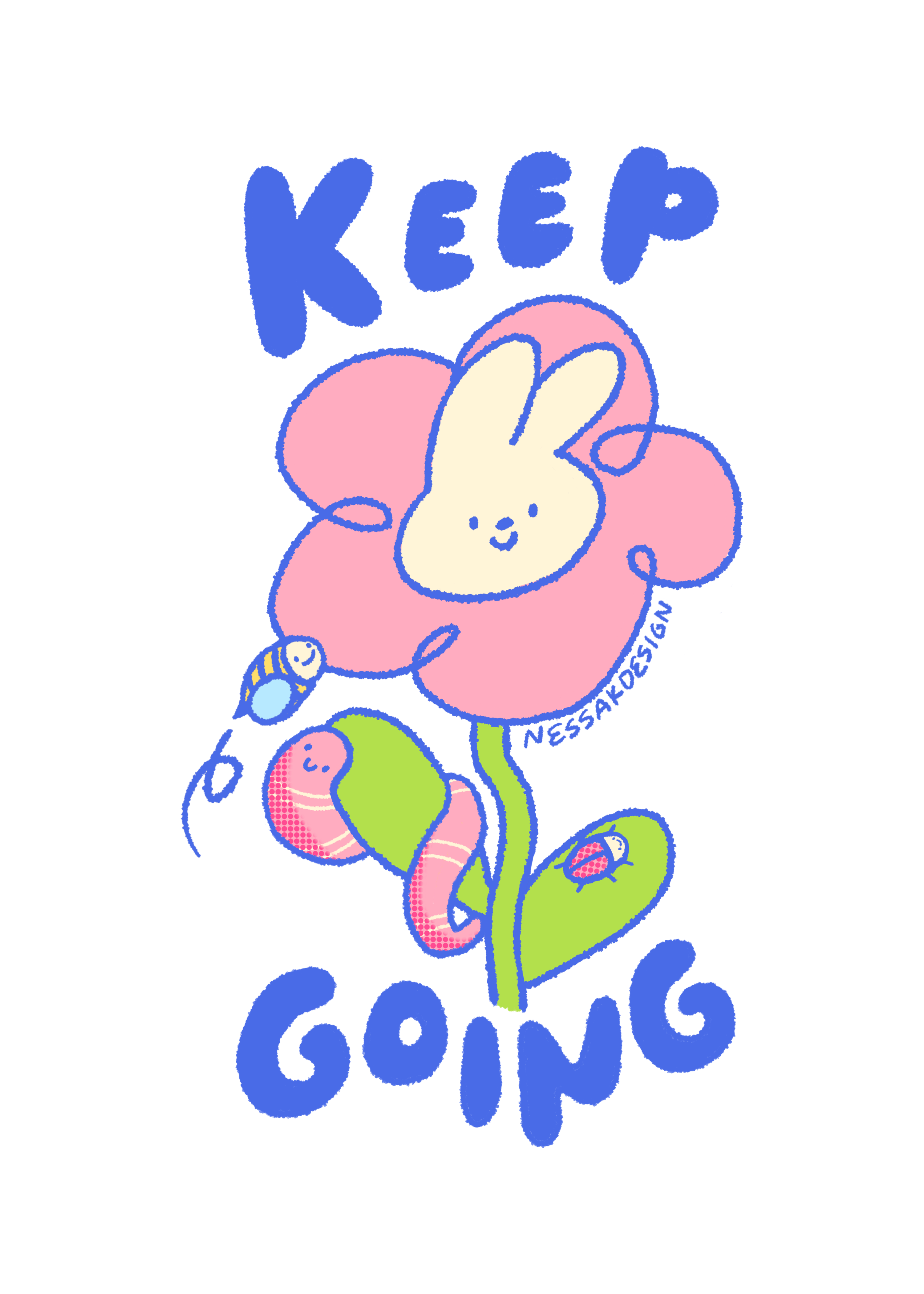 Cute illustration art print