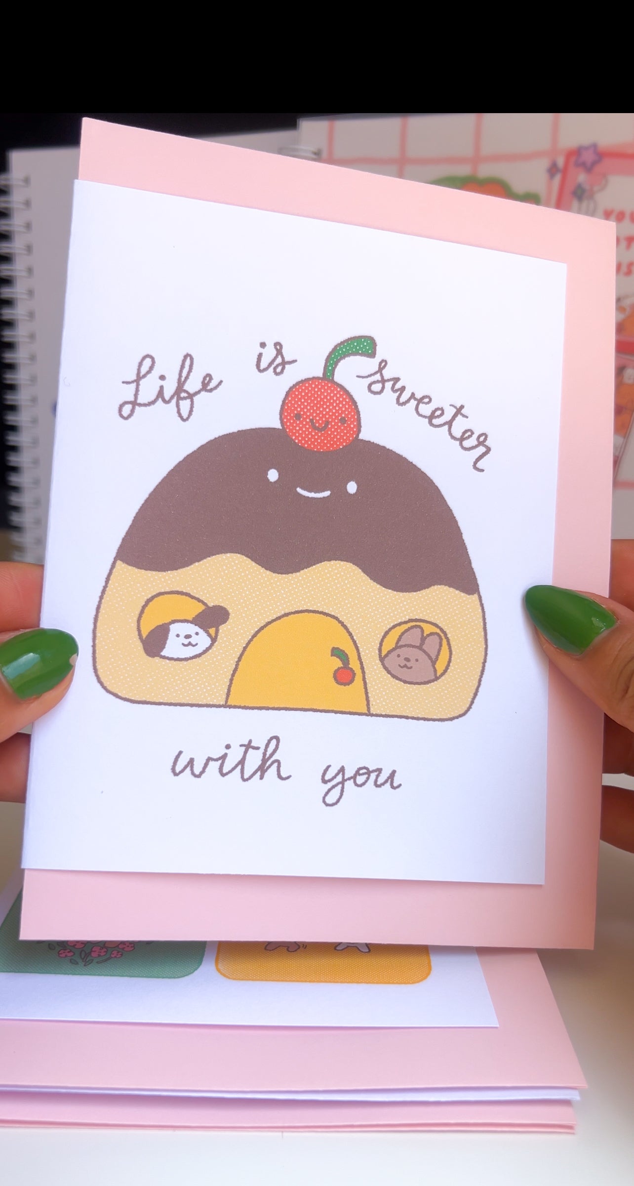 Handmade 4x6 blank greeting card
