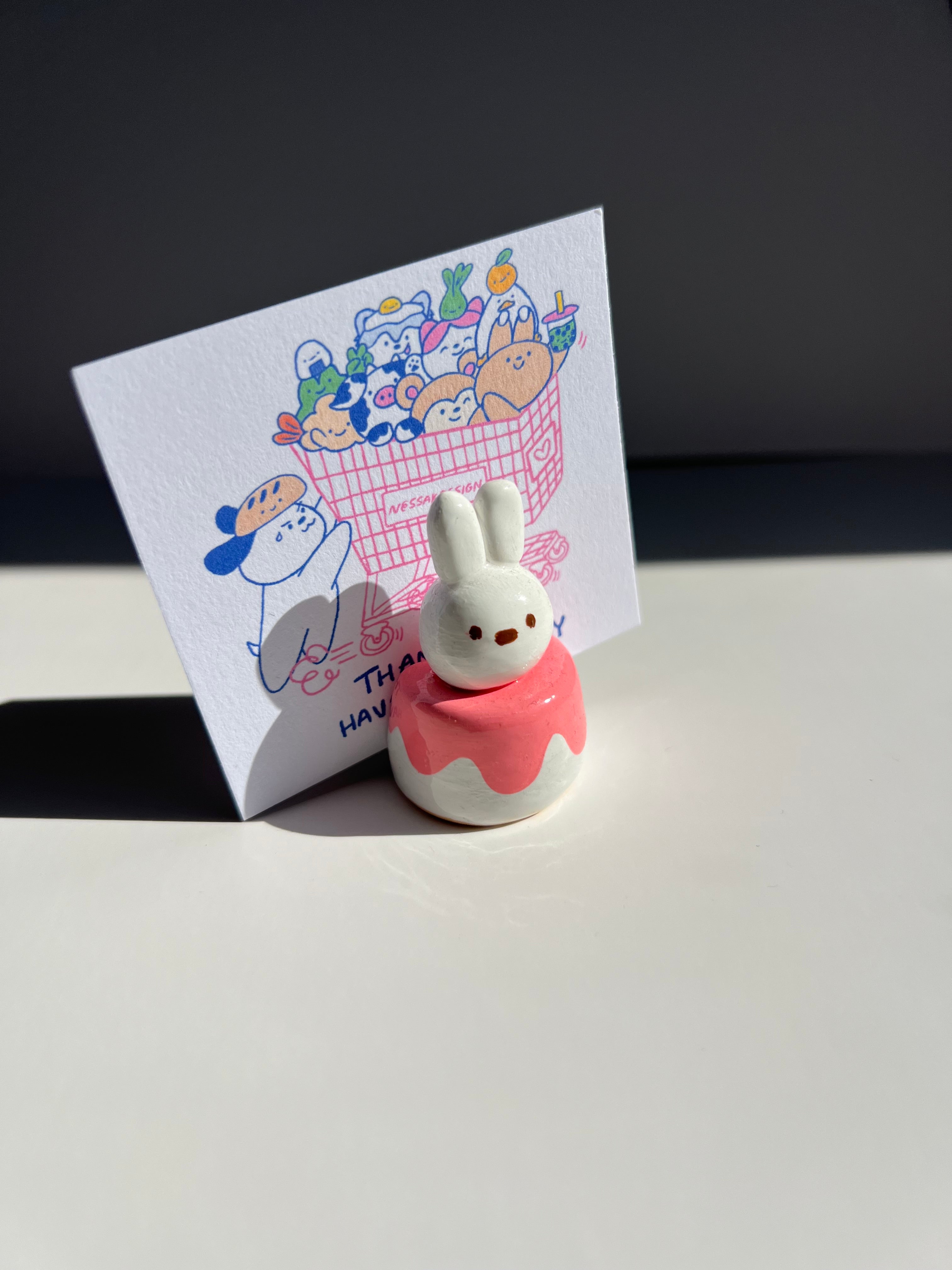 Handmade clay photo holders