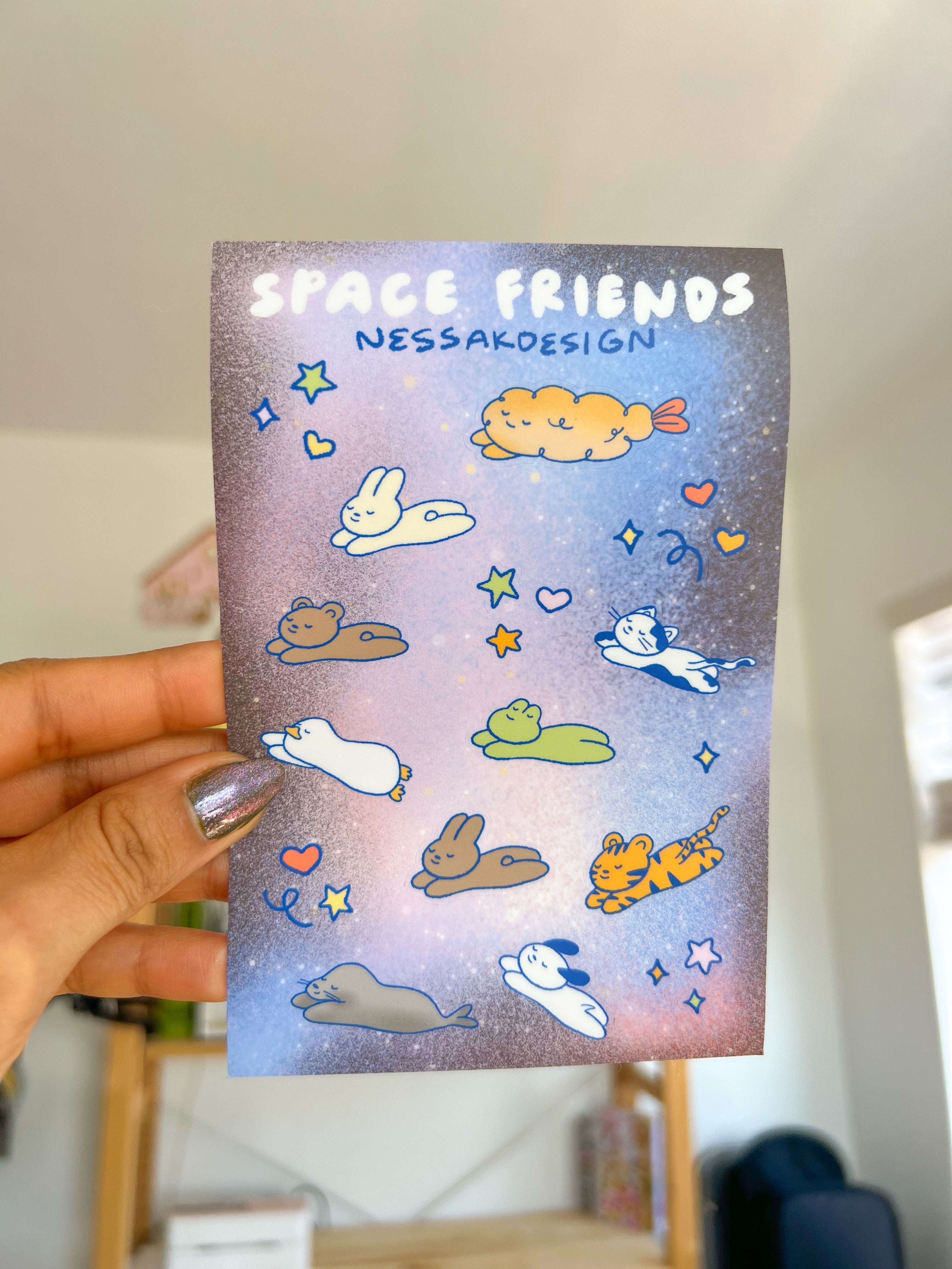 Cute Sticker Sheet Waterproof 4x6