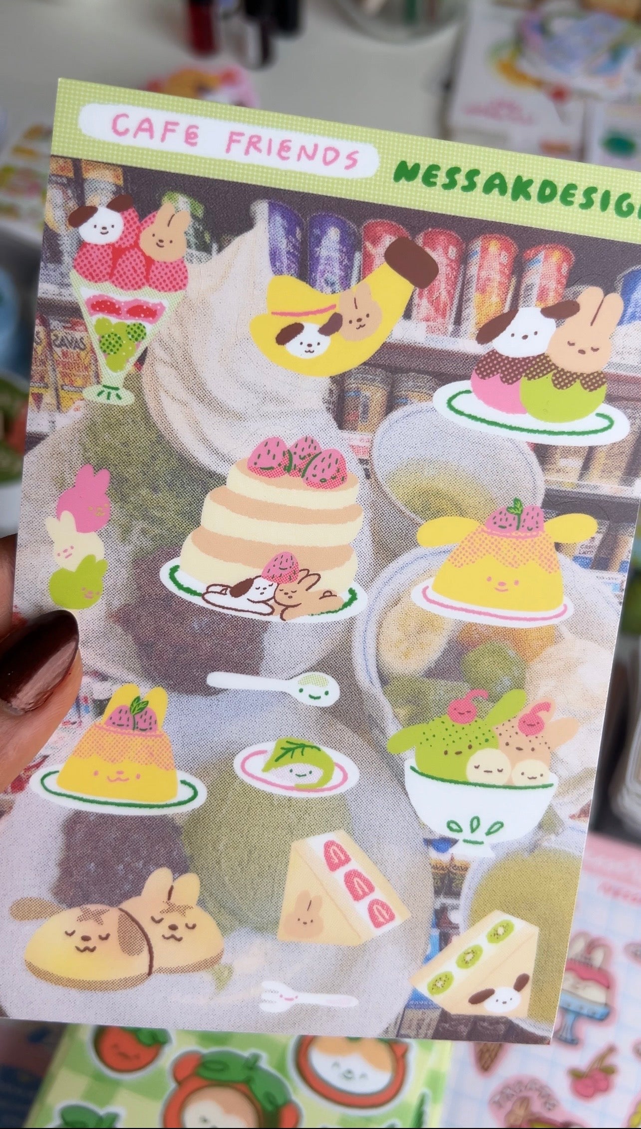 Cute Sticker Sheet Waterproof 4x6