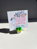 Handmade clay photo holders