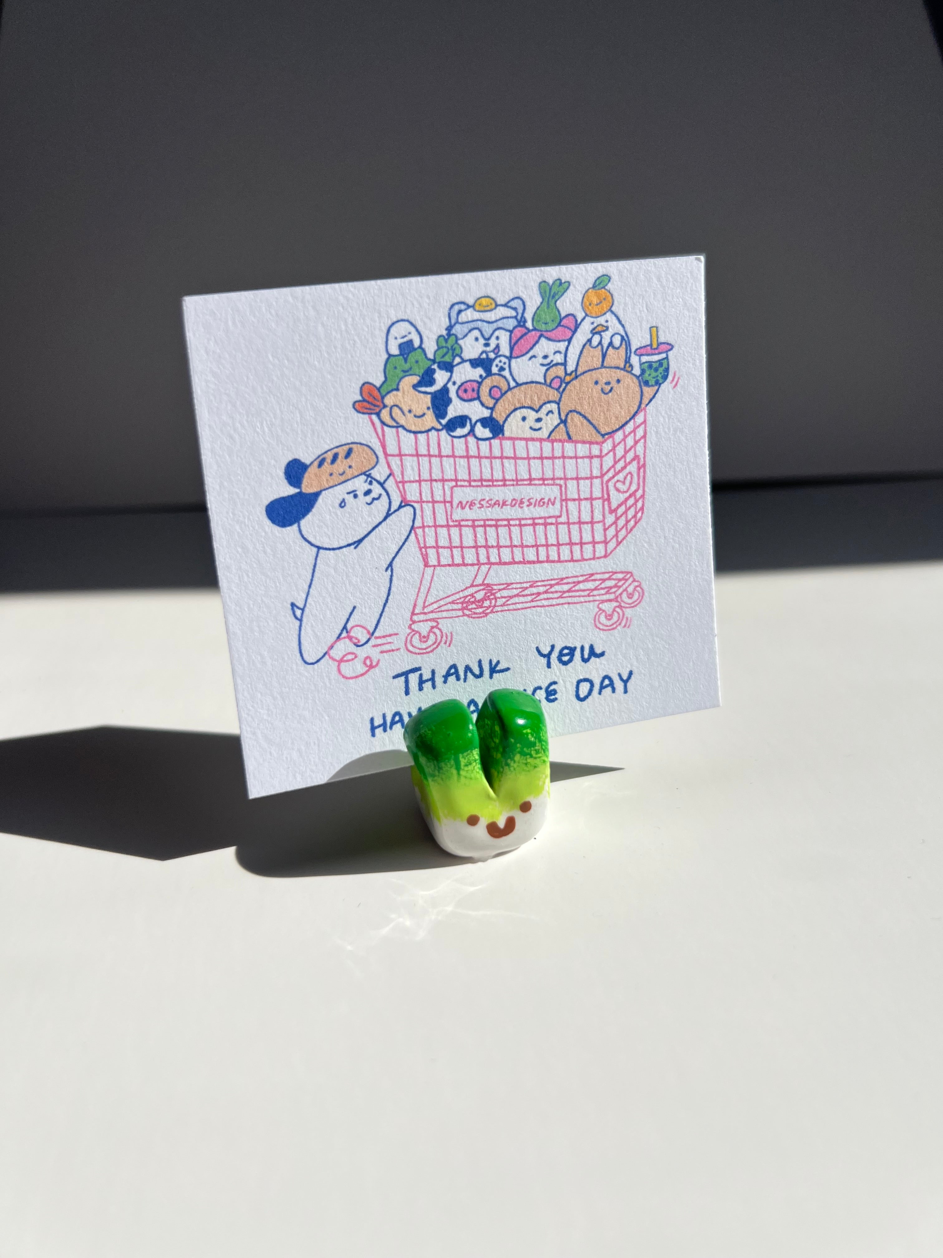 Handmade clay photo holders