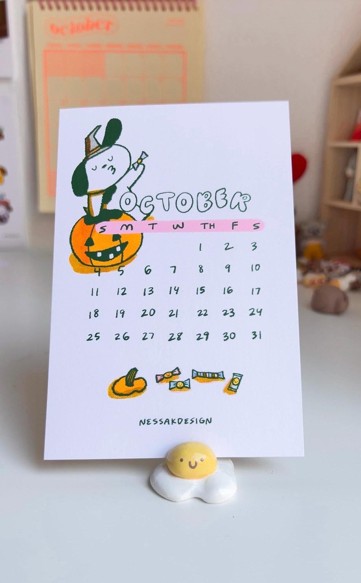 2026 Year Desk Calendar | 12 print set