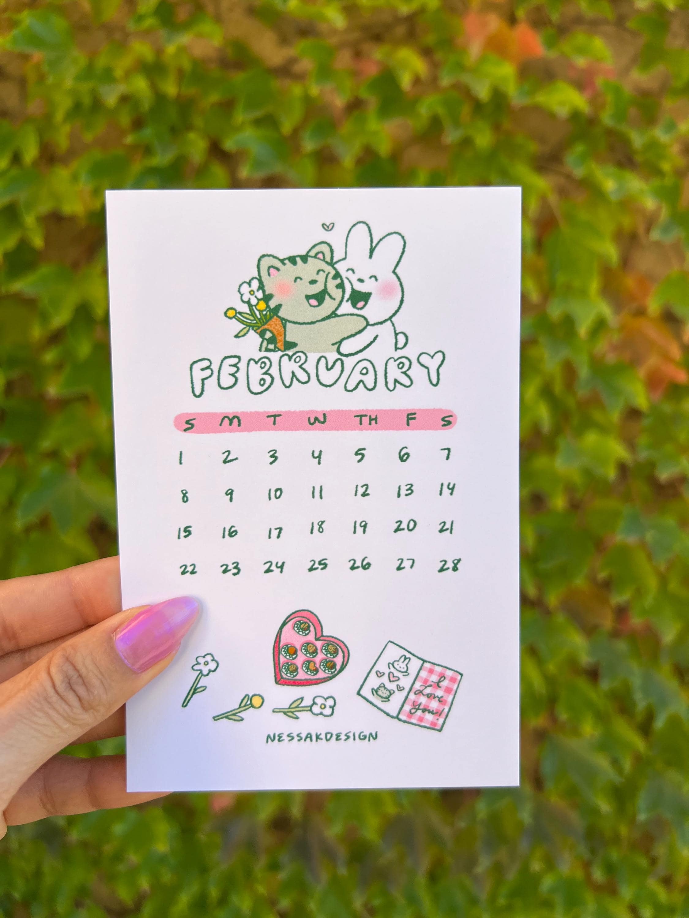 2026 Year Desk Calendar | 12 print set