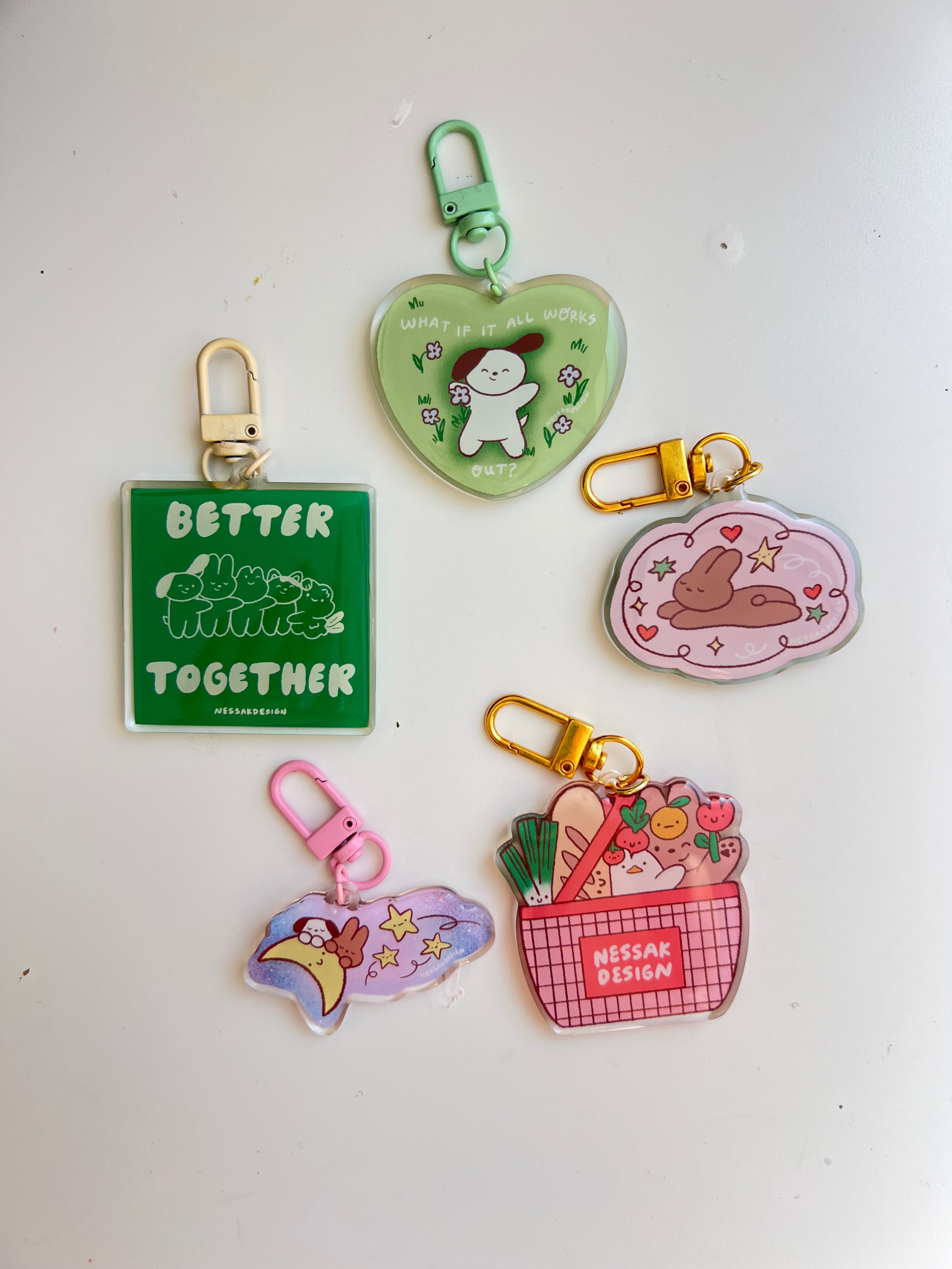 Reversible Acrylic Keychain