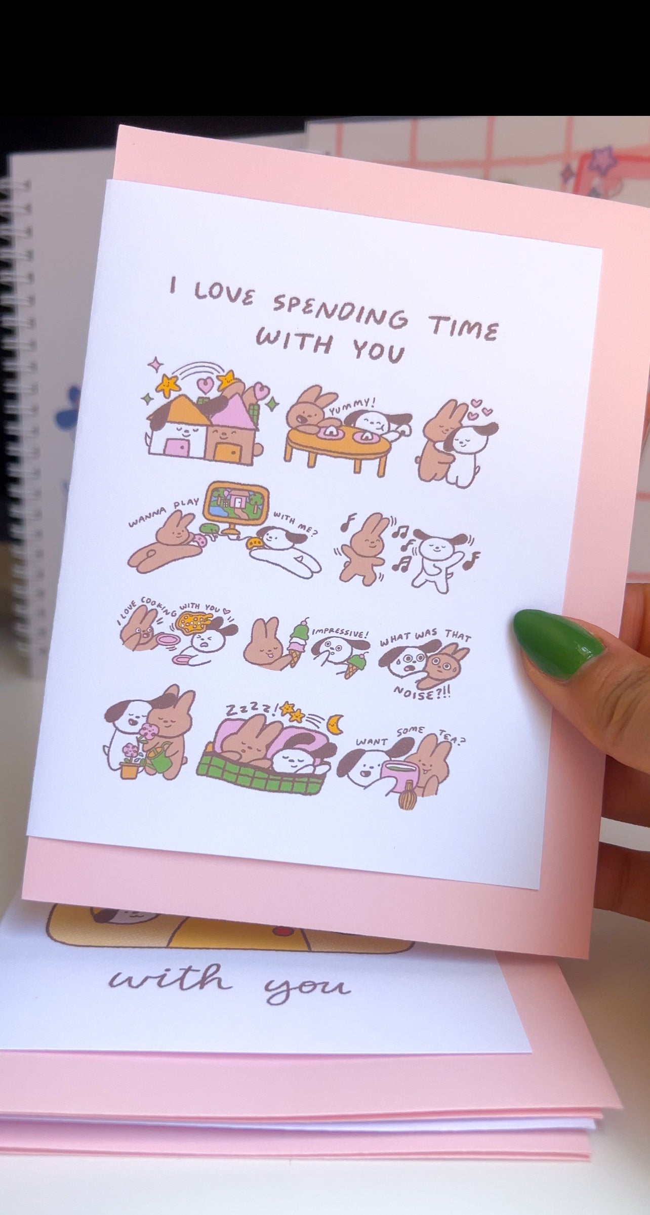 Handmade 4x6 blank greeting card