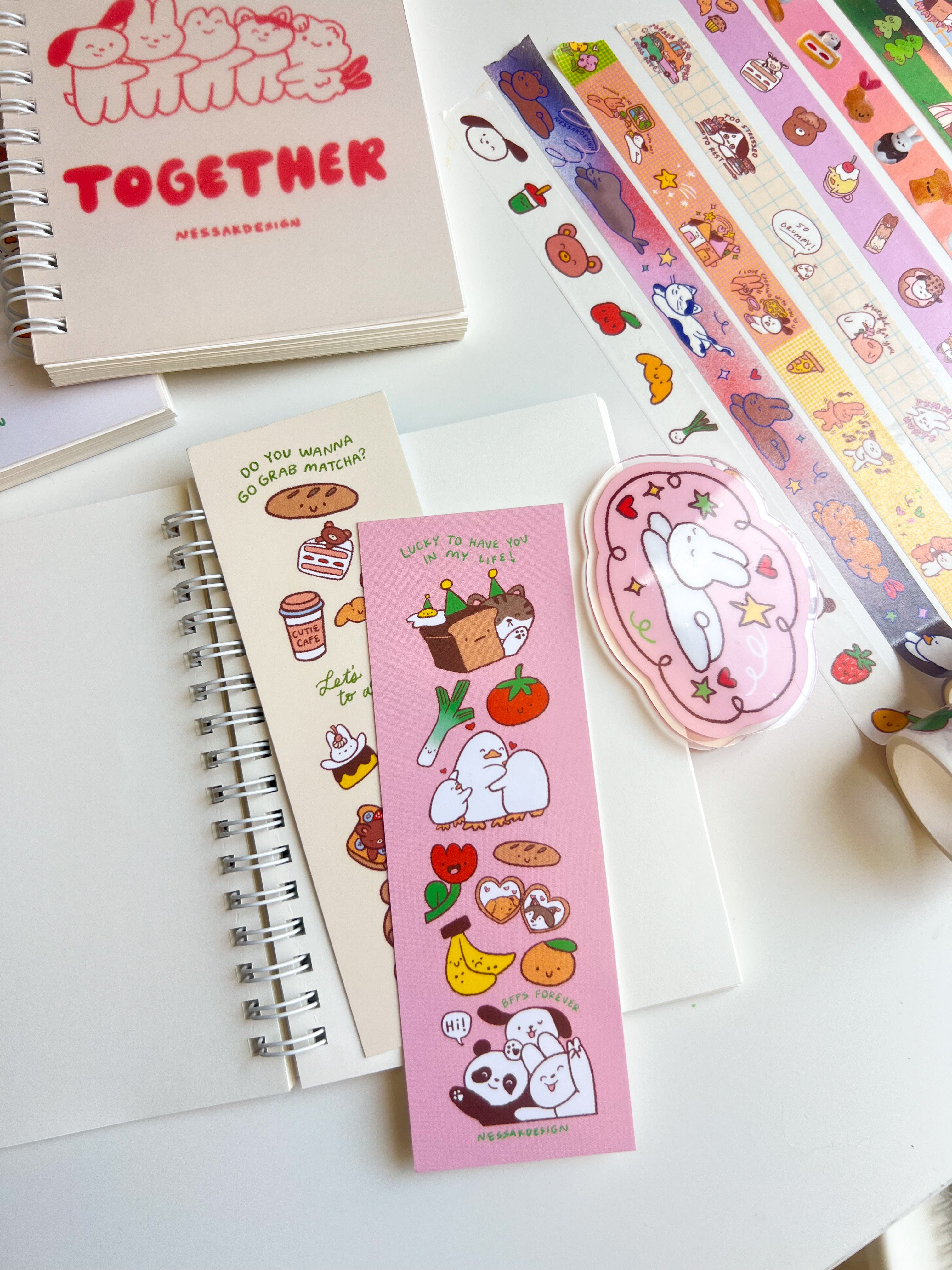Cute journaling acrylic binder clip