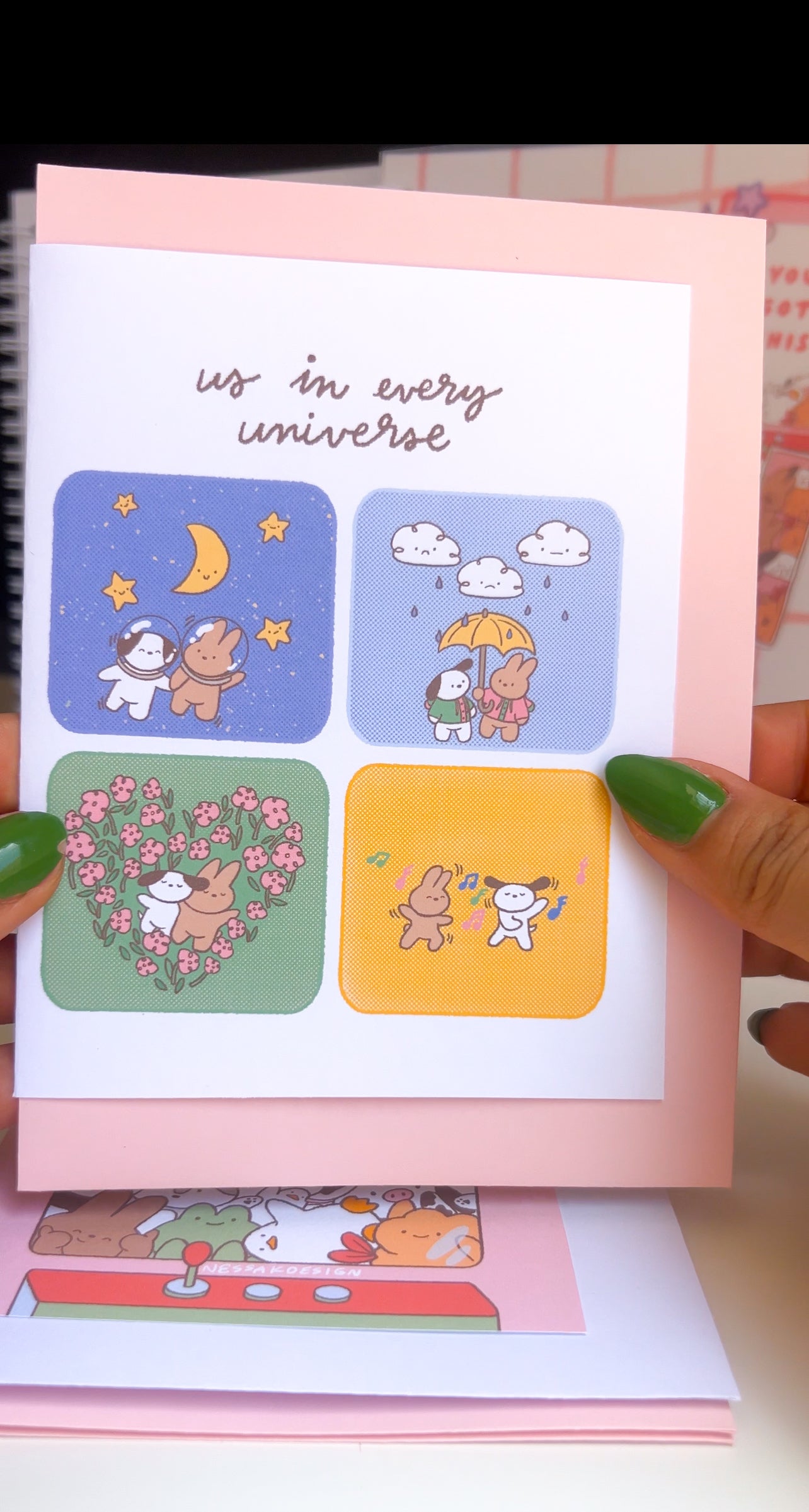 Handmade 4x6 blank greeting card