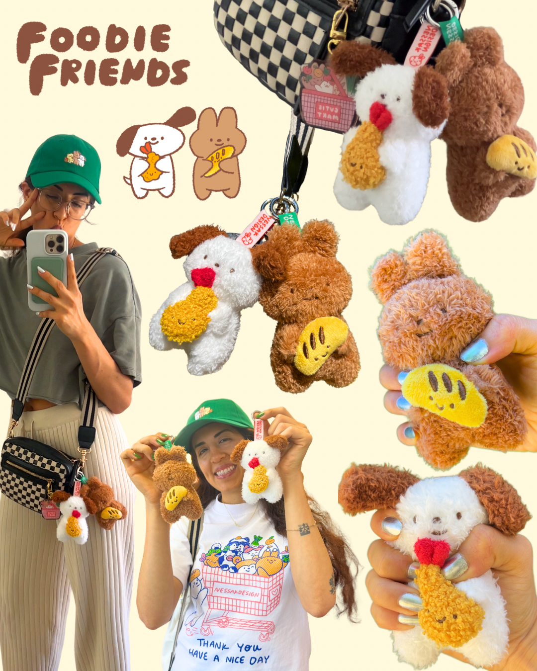 [PRE-ORDER] Foodie Friends Plushie Keychain