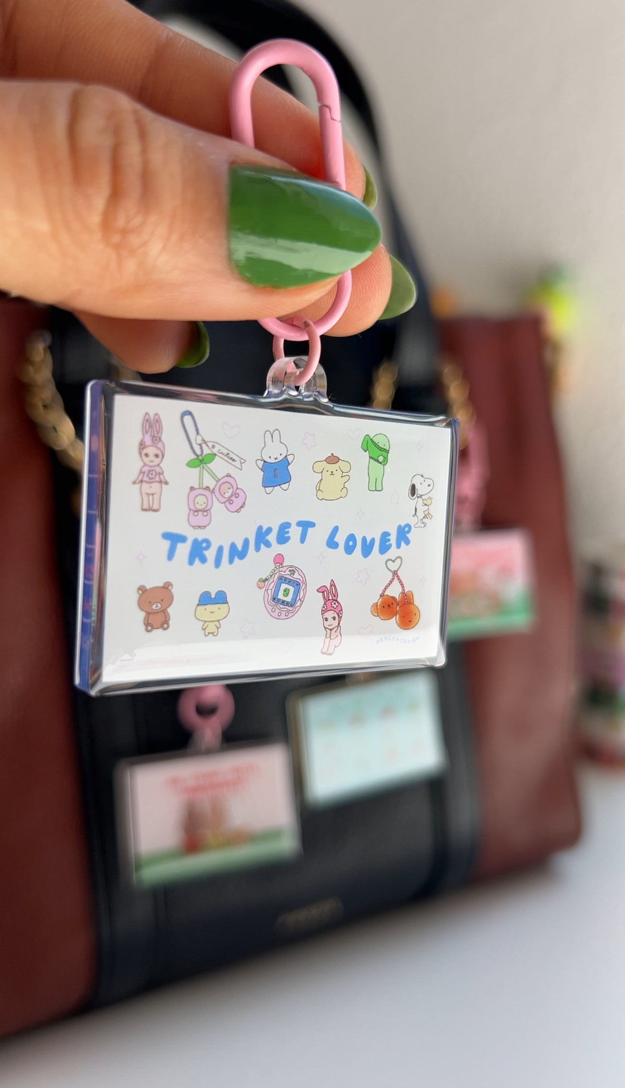 Postcard Acrylic Keychain reversible