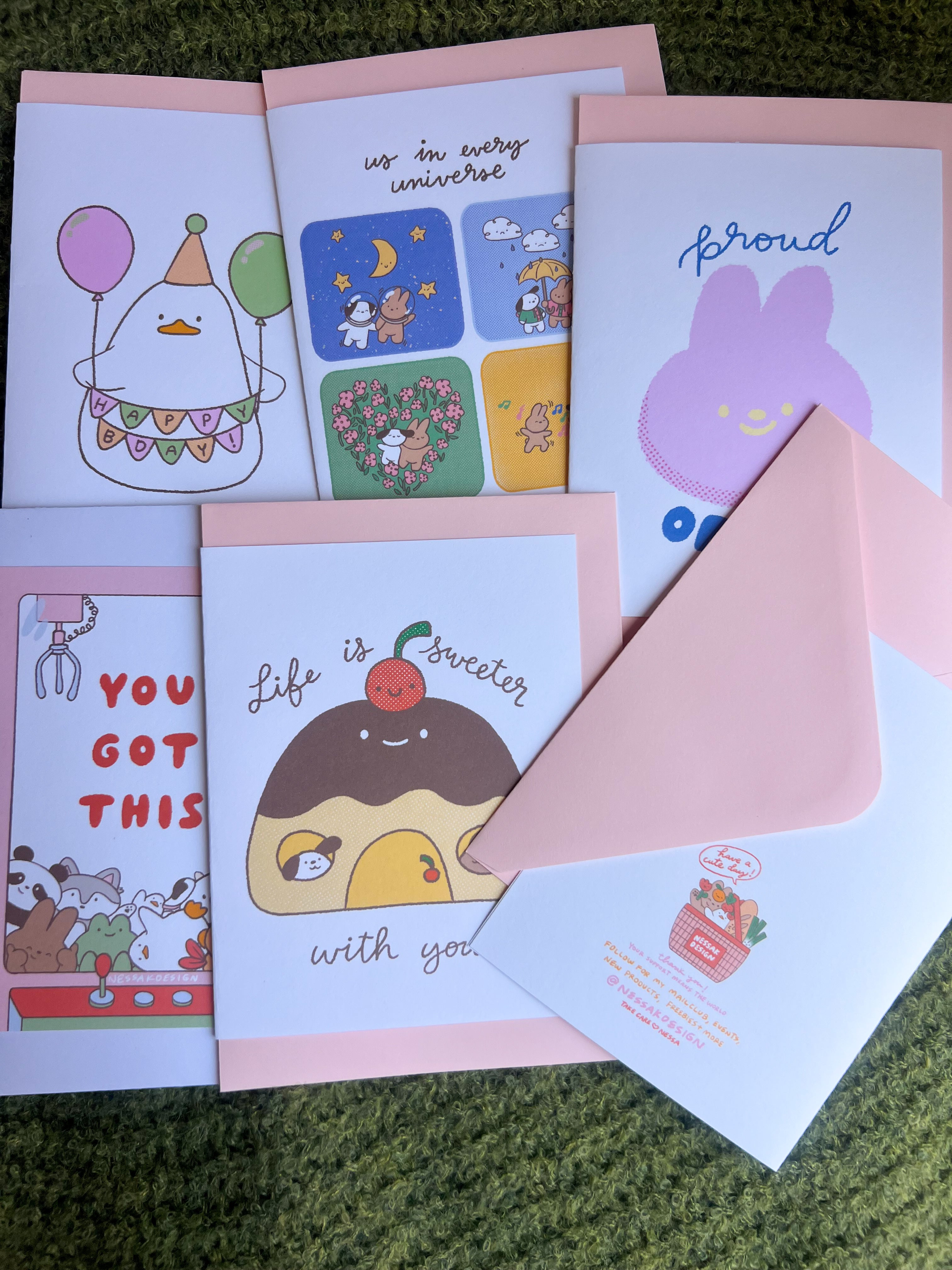 Handmade 4x6 blank greeting card