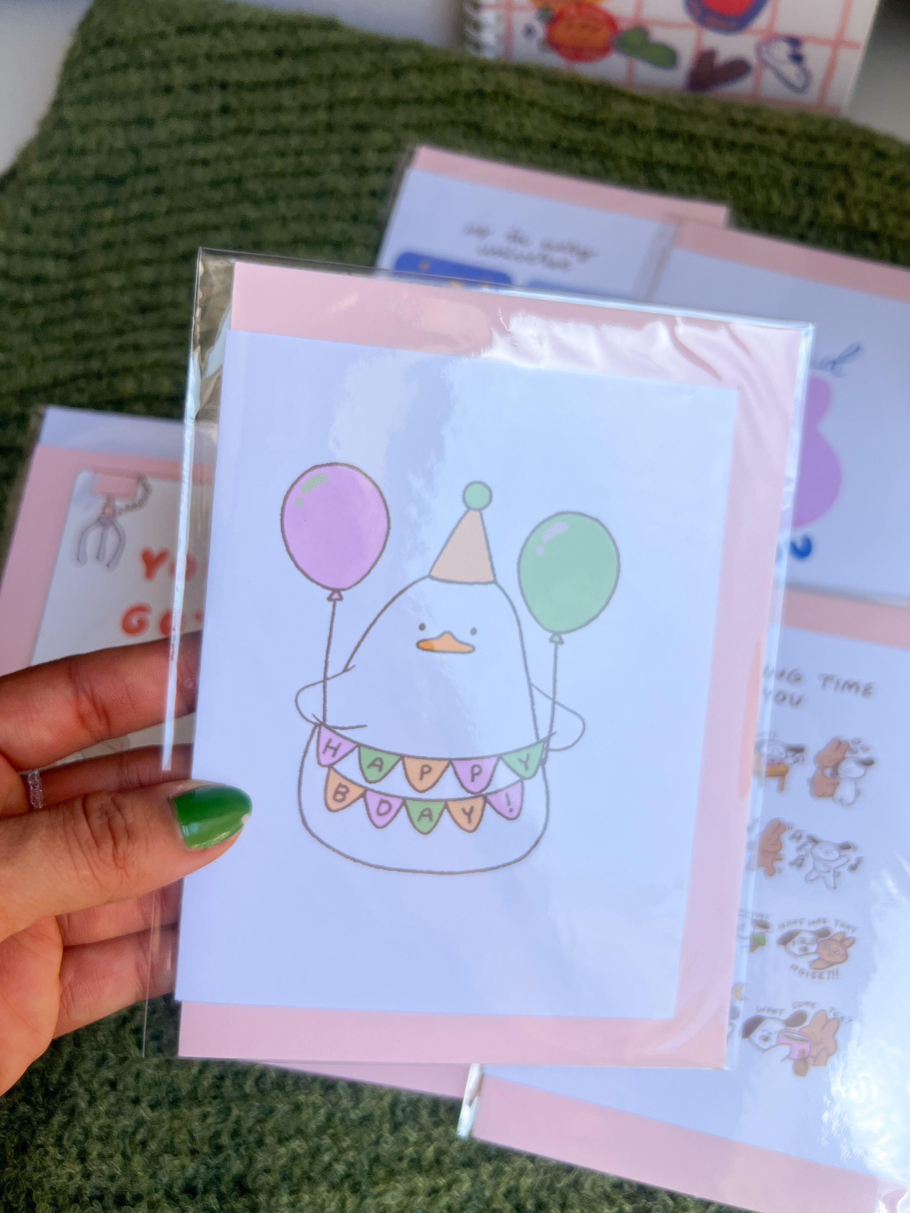 Handmade 4x6 blank greeting card