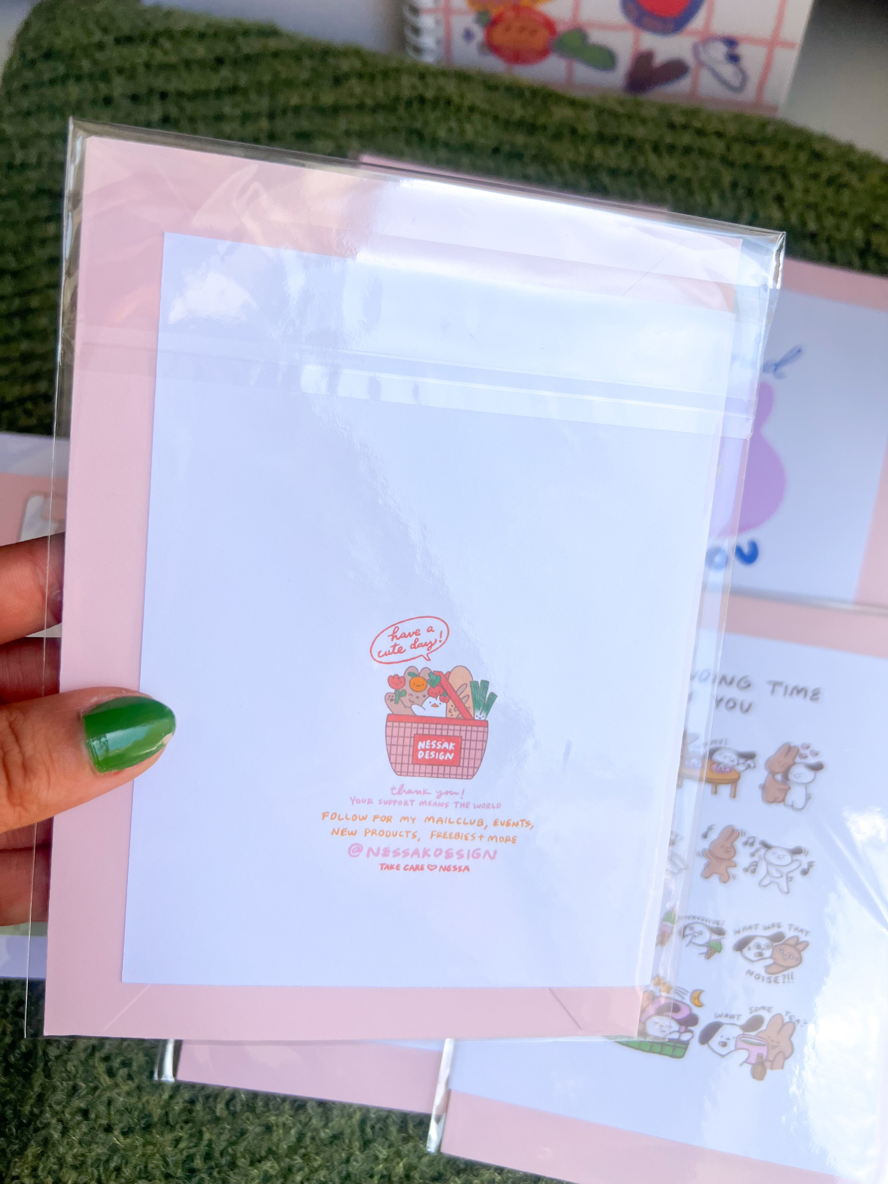 Handmade 4x6 blank greeting card