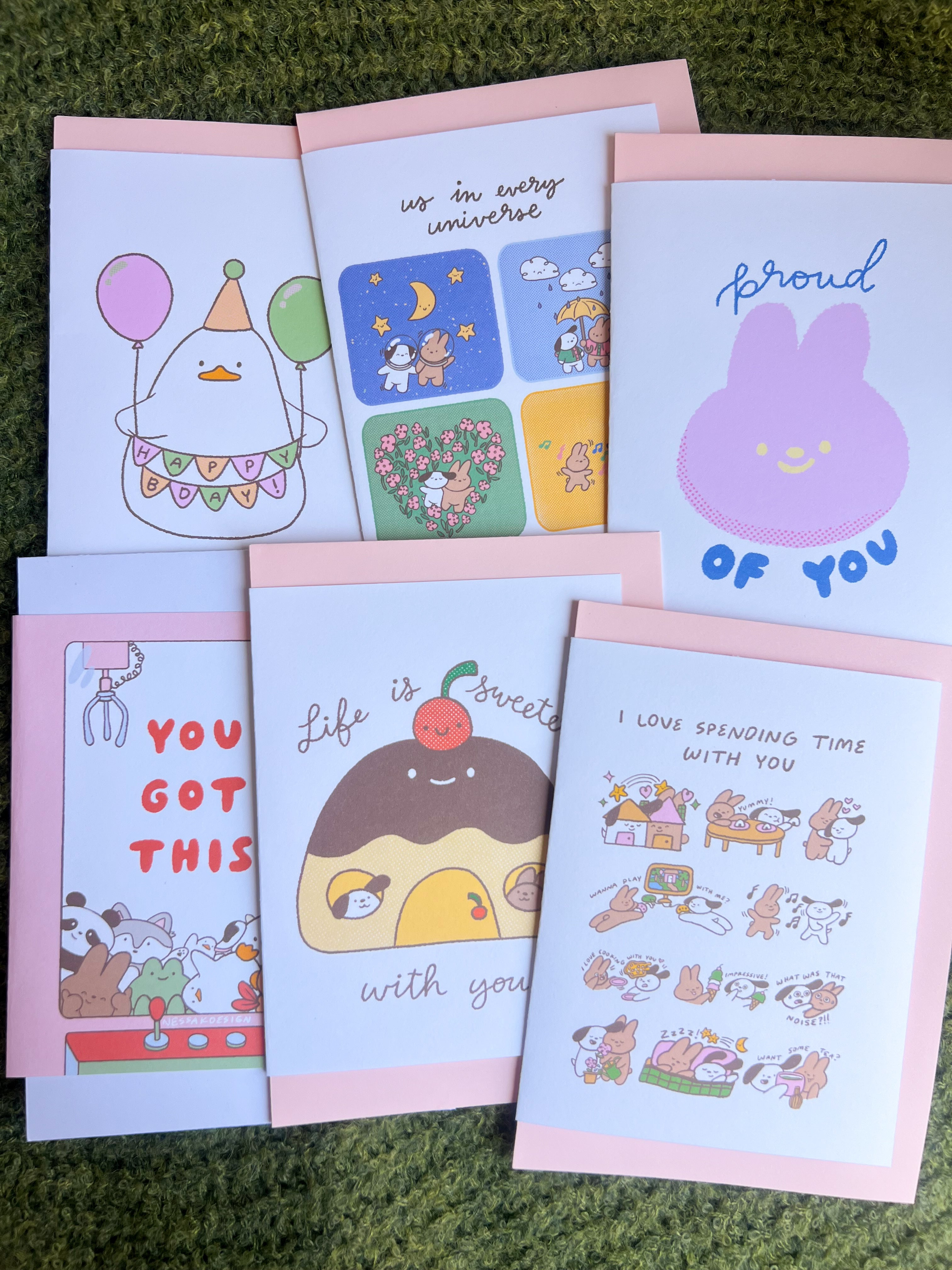 Handmade 4x6 blank greeting card