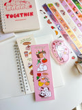 Cute affirmation art bookmark double sided