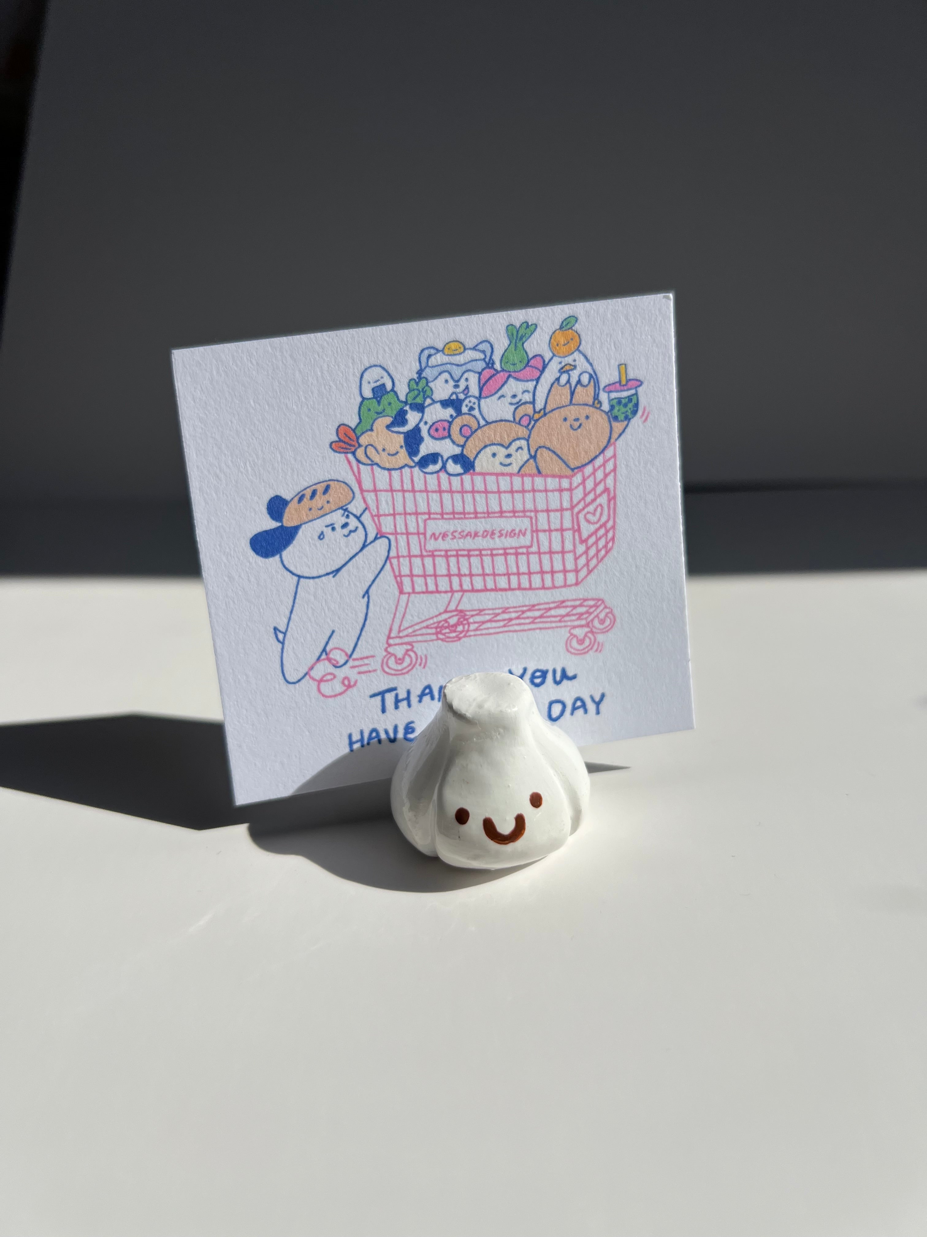 Handmade clay photo holders
