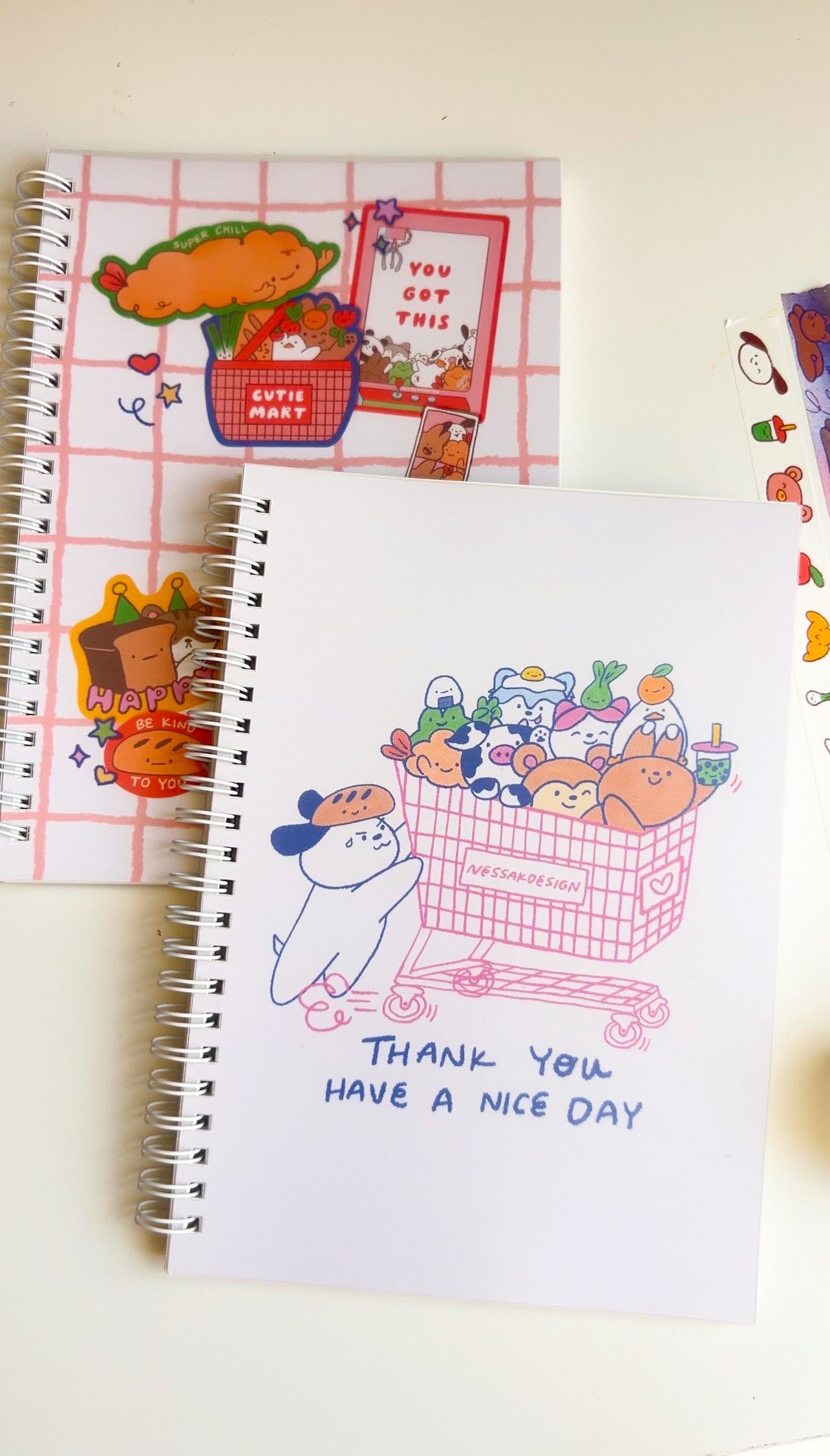 Reuseable Sticker Book Spiral Notebook