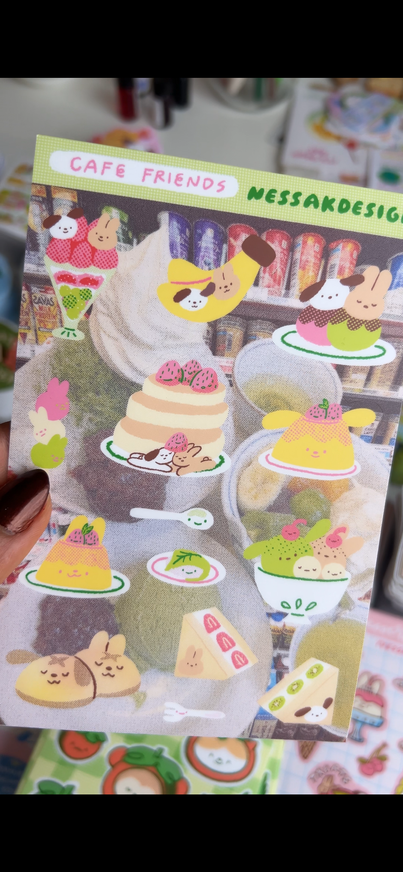 Cute Sticker Sheet Waterproof 4x6